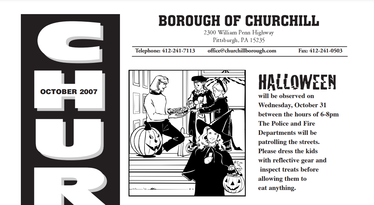 Churchill Newsletter October 2007