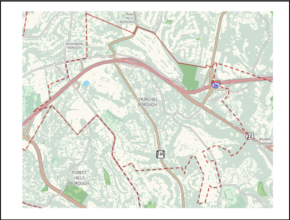 Map of Churchill