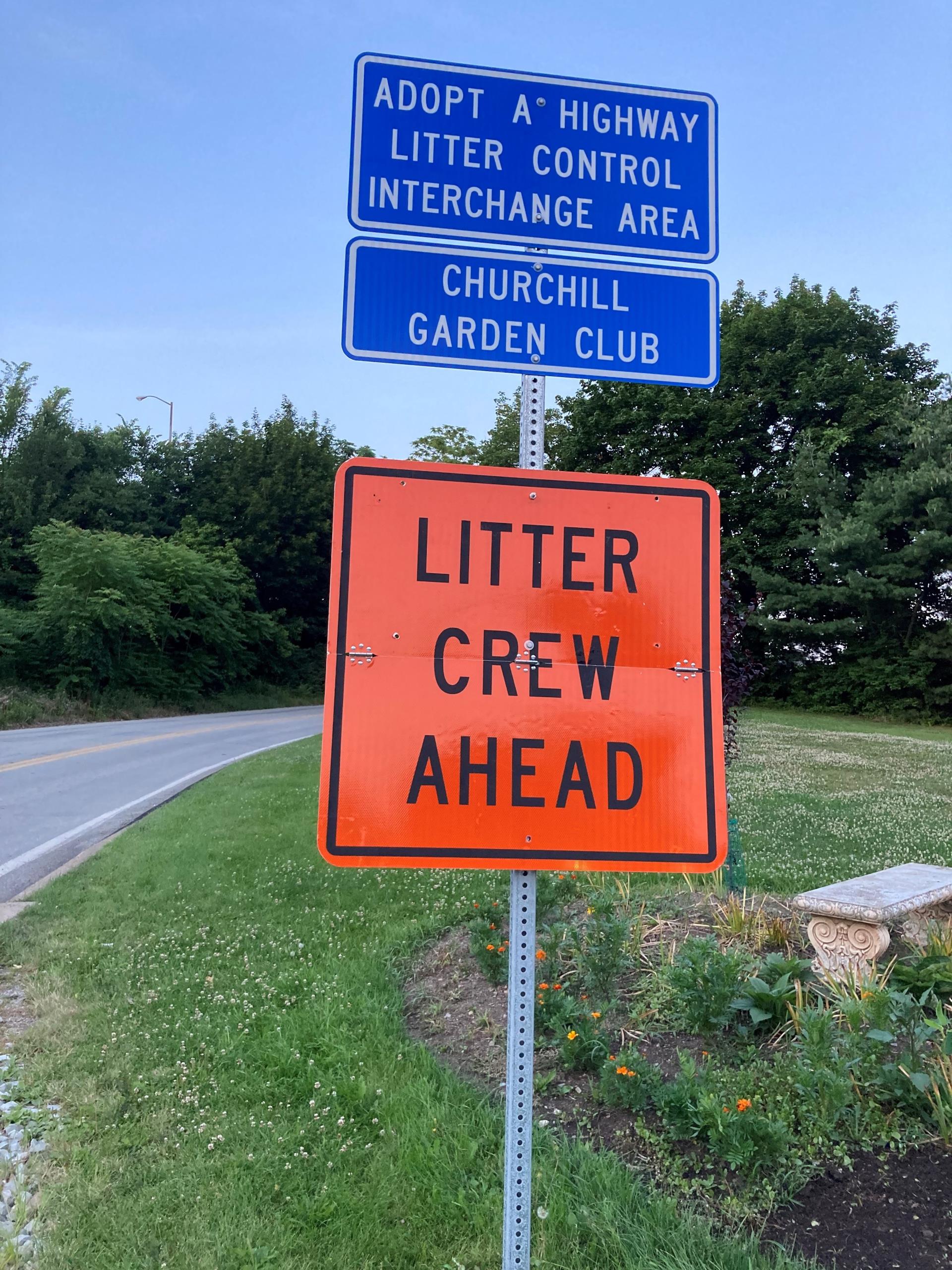 Litter Crew Sign